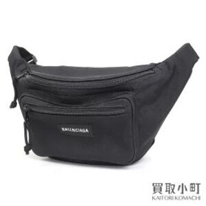 Balenciaga Explorer Belt Pack Black Canvas Crossbody Bag Waist Clutch BELTBAG
